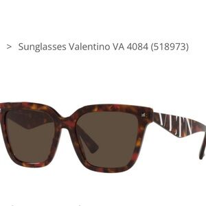 NEW✨Valentino Sunglasses VA 4084 5189/55 Red/Brown